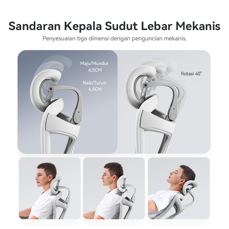 Doro C300 Ergonomic Office Chair with Enhanced Support Headrest