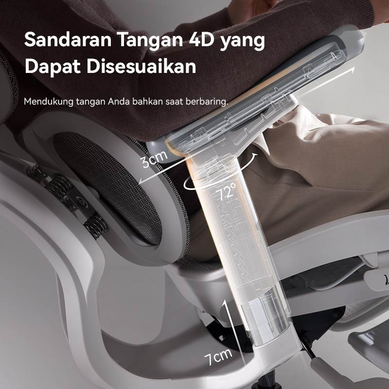 Doro S100 Ergonomic Office Chair with Dual Dynamic Lumbar Support