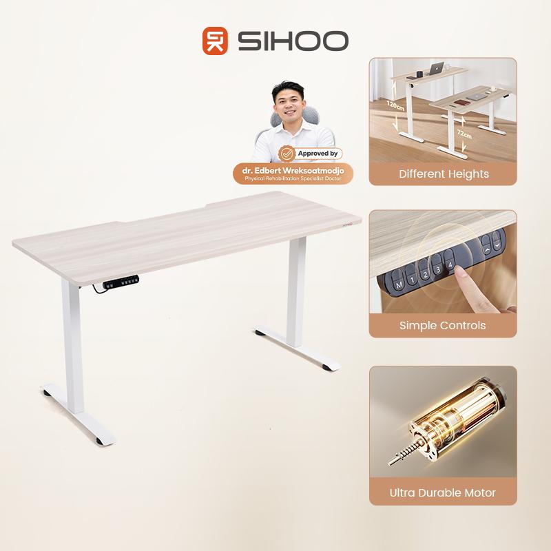 D03 Meja Kerja Elektrik Meja Belajar Meja Komputer Meja Kantor Gaming Adjustable Standing Desk