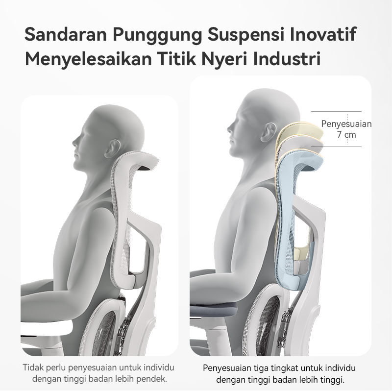 Doro S100 Ergonomic Office Chair with Dual Dynamic Lumbar Support