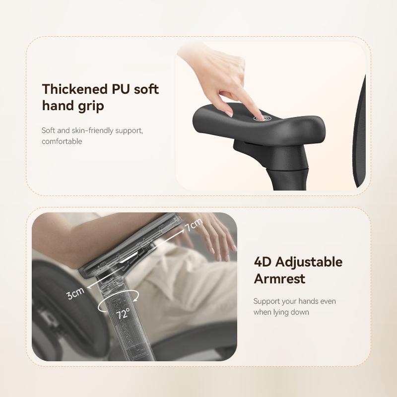 S100 Hitam Doro S100 Kursi Kerja Kantor Ergonomic