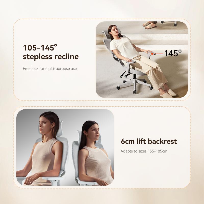 M56C-V2 Abu Kursi Kerja Kantor Ergonomic