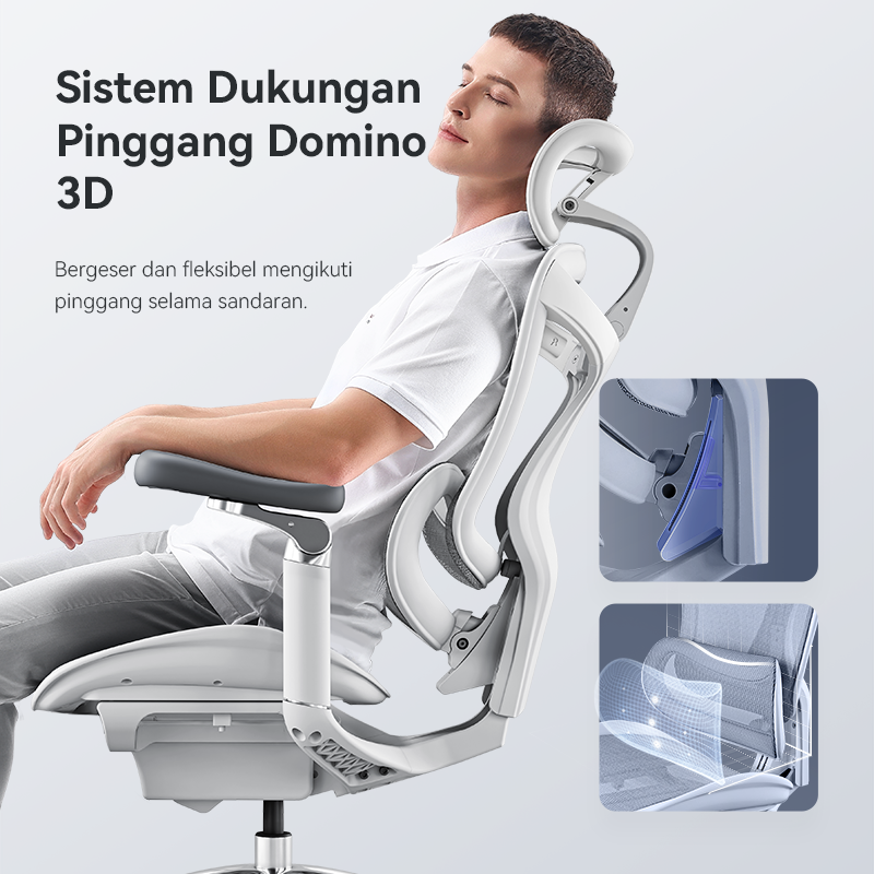 Doro C300 Ergonomic Office Chair with Enhanced Support Headrest