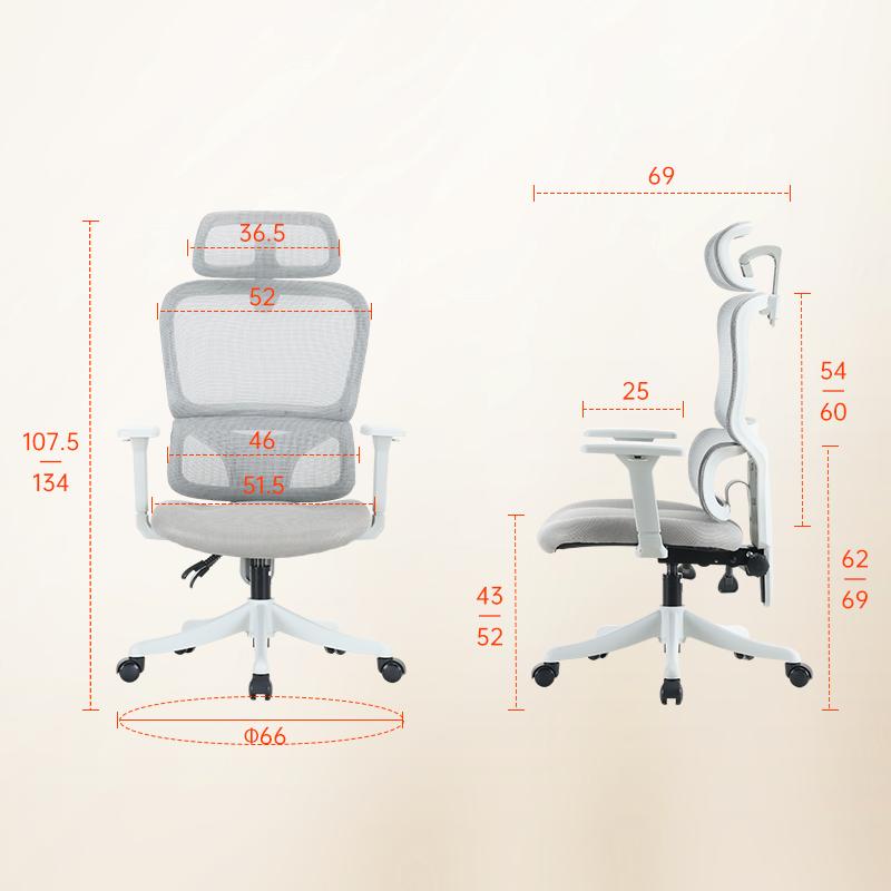 M56C-V2 Abu Kursi Kerja Kantor Ergonomic