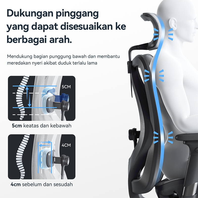 M57 Full Mesh Breathable Office Chair for Sedentary Lifestyle