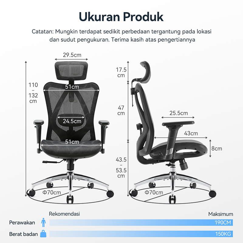 M57 Full Mesh Breathable Office Chair for Sedentary Lifestyle