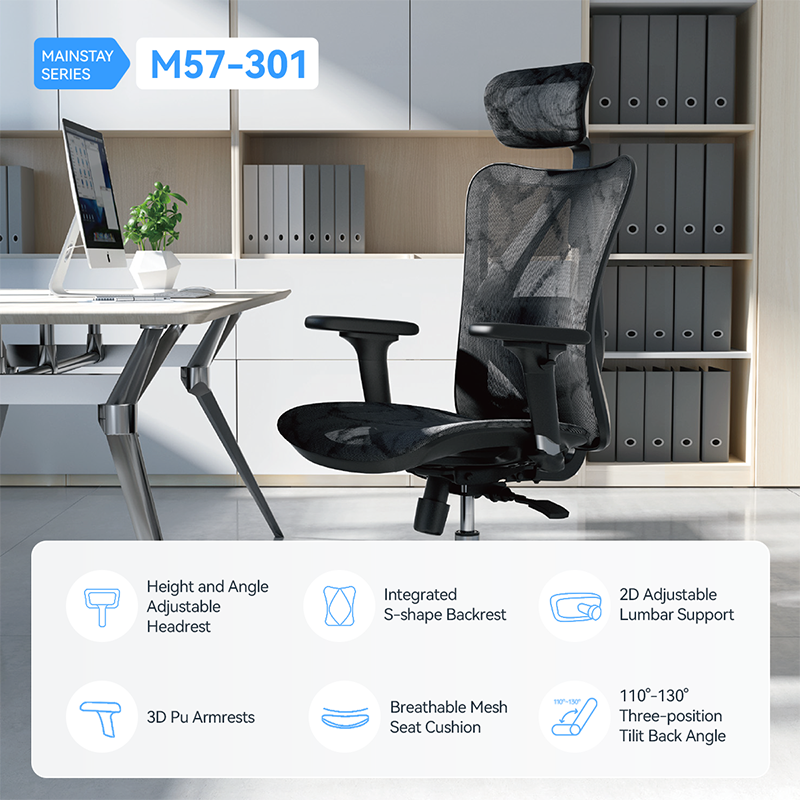 M57 Full Mesh Breathable Office Chair for Sedentary Lifestyle