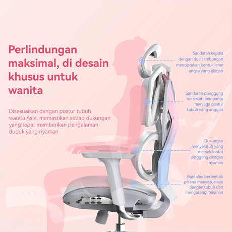 SIHOO Office Chair X5C-207 Kursi Kerja Kantor Ergonomic Kursi gaming kursi rumah dengan sandaran kaki