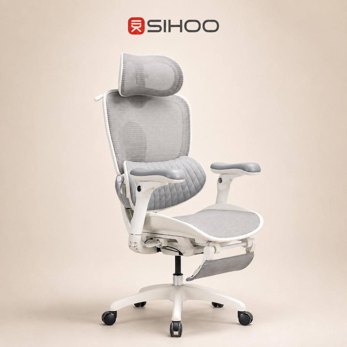 C300 Lite V2 Kursi Kantor Ergonomis Kursi Kerja Mesh Reclining Dynamic Lumbar Support