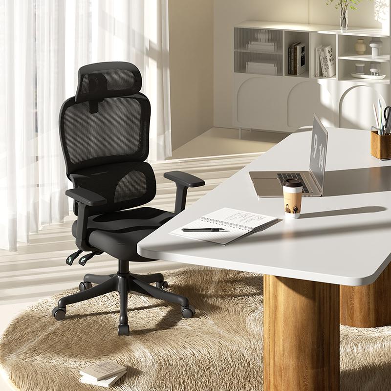 M56C Kursi Kerja Kantor Ergonomic Kursi Belajar Hitam