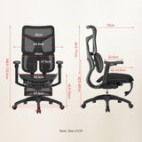 S100 Hitam Doro S100 Kursi Kerja Kantor Ergonomic