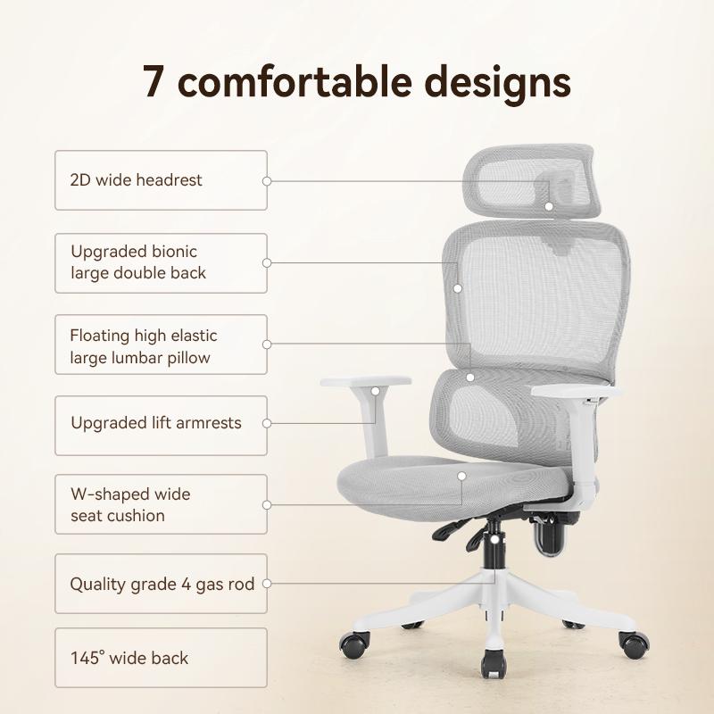M56C-V2 Abu Kursi Kerja Kantor Ergonomic