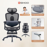 C300 Lite V2 Kursi Kantor Ergonomis Kursi Kerja Mesh Reclining Dynamic Lumbar Support