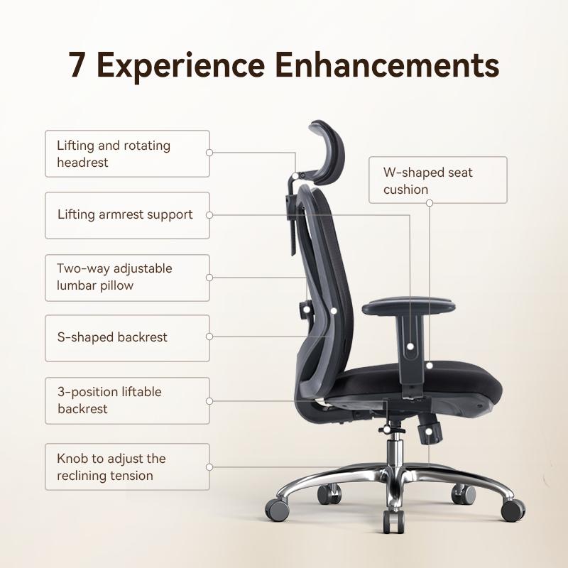 M18 Kursi Busa Jaring Kantor Ergonomis Kursi Kerja empuk nyaman minimalis estetik